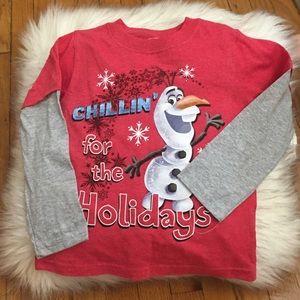 Cute long sleeve Olaf shirt